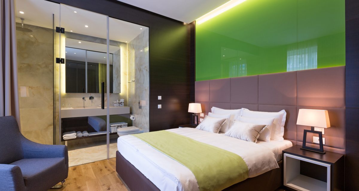 Interior of a hotel bedroom Interior of a hotel bedroom